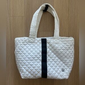 Oliver Thomas Kitchen Sink Tote (White with Black Stripe)